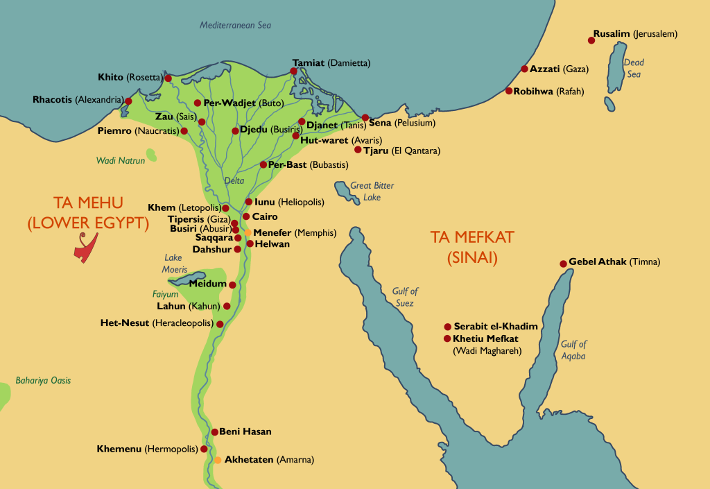 What did the Ancient Egyptians Call Memphis? Mapping Ancient Egyptian Town Names